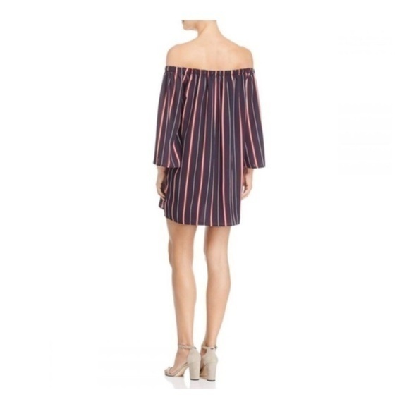 French Connection Off Shoulder Striped Dress XS - Picture 4 of 8
